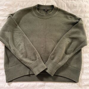 Quince Women's Olive Crewneck Sweater